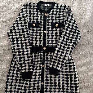 Mia Belle Houndstooth dress